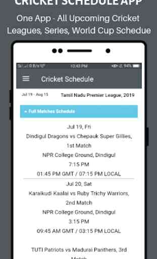 Cricket Schedule 2020 - Series and Matches List 4