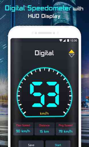 Digital GPS HUD Speedometer & Odometer 1