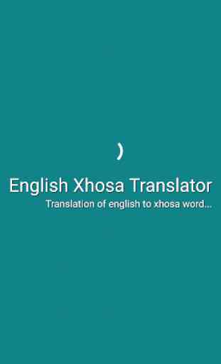 English Xhosa Translator 1