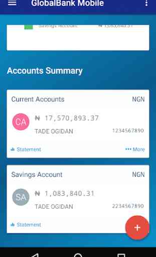 Global Bank Mobile App 3
