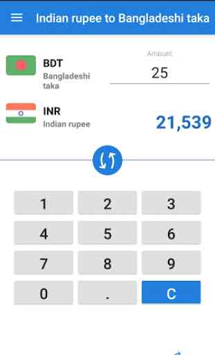 Indian rupee Bangladeshi Taka INR to BDT Converter 3