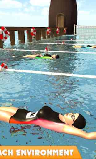 Jogo de corrida de natação feminina 1