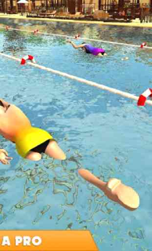 Jogo de corrida de natação feminina 4