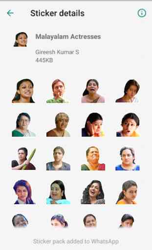 Malayalam Movie Actors Sticker Pack 3