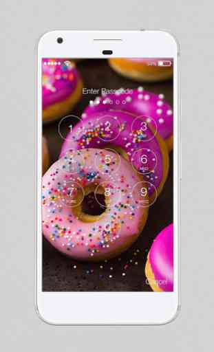 Pink Tasty Donuts Baking Lock Screen Password 2