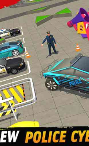 Police Car Parking 2018: escola de condução de vár 1
