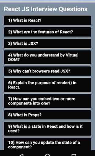 React JS Interview Questions 1