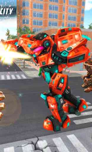 Real Robot Transform Monster Truck Fight 3