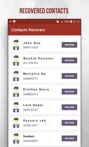 Recover Deleted Contacts 4
