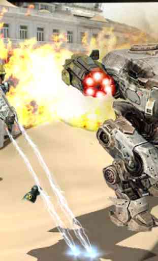 robô Super heroi carro guerra: 3D transformado 4