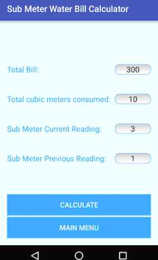 Sub Meter Water Bill Calculator 3