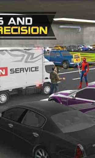 Super-heróis Carro de valet Zona de estacionamento 4