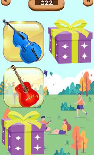 1 Memory games: Musical instruments matching 1