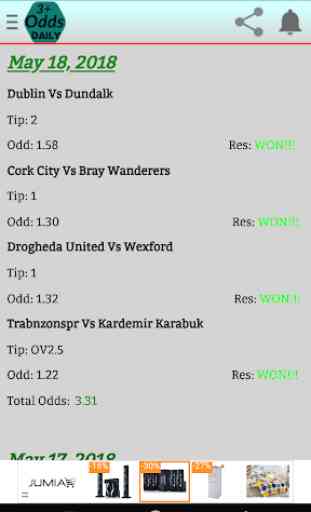 3+ ODDS DAILY 2