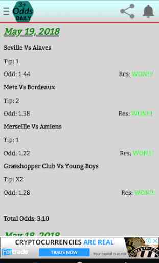 3+ ODDS DAILY 4