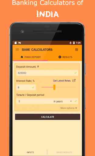 Bank FD Calculator - EMI PPF NPS RD Tax Sukanya ++ 1