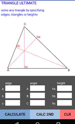 Calculadora de Triângulo 1