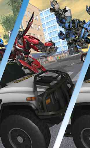 Carro de polícia Transform Robots Vs Autobots 3
