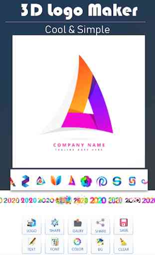 Criador de Logotipo 3D 2019 1