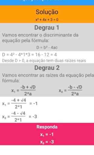 Equação quadrática 2
