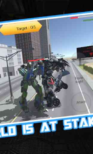 Extreme War of Robot -  Transform Car Fight 1