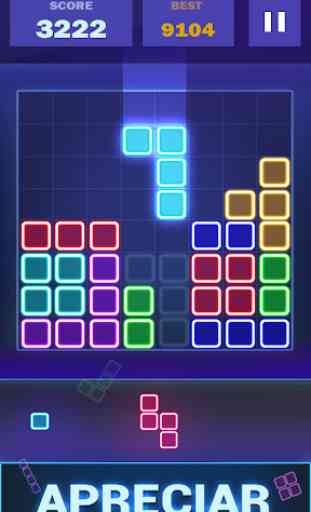 Glow Puzzle Blocos - jogo quebra-cabeça clássico 3