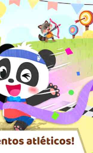 Herói dos esportes com o Pequeno Panda 1