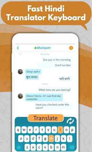 Hindi English Translator Keyboard -Chat translator 1