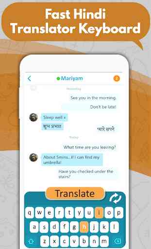 Hindi English Translator Keyboard -Chat translator 4