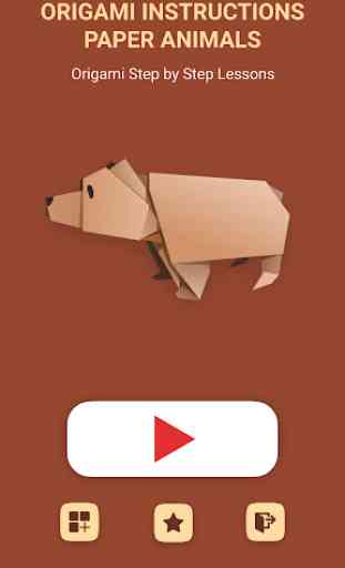 Instruções para animais de papel origami 1
