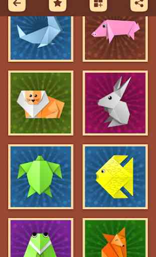 Instruções para animais de papel origami 4