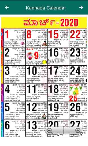 Kannada Calendar 2020 2