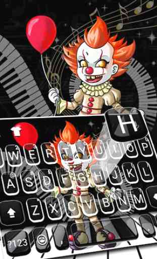 Keyboard Scary Piano Clown 1