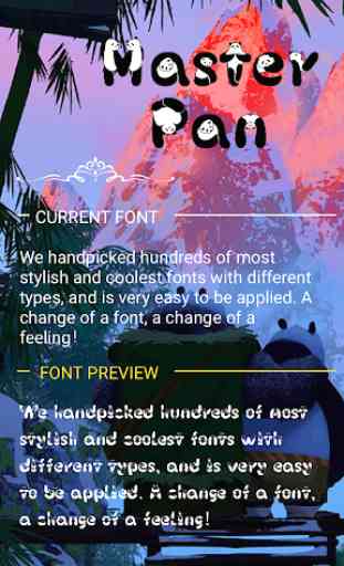 Master Pan Font for FlipFont ,Cool Fonts Text Free 1