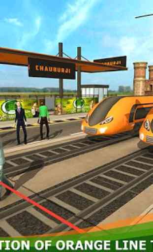 Orange Line Metro Train Game: New Train Simulator 1