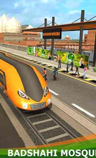 Orange Line Metro Train Game: New Train Simulator 2