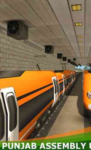 Orange Line Metro Train Game: New Train Simulator 4