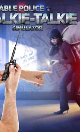 Portable police walkie-talkie joke game 1