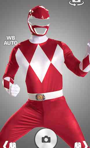 Ranger Super Sentai Hero traje foto montagem 1