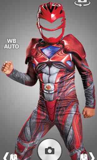 Ranger Super Sentai Hero traje foto montagem 2