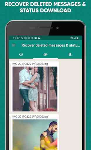 Recover deleted messages & status download 2