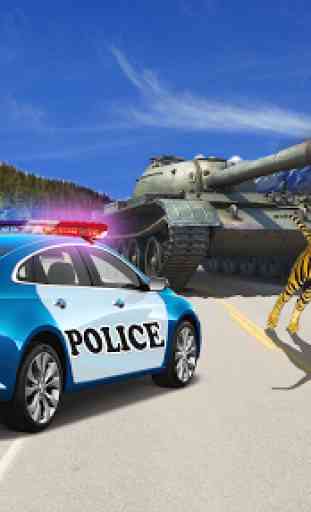 Tanque Tiroteio Ataques Polícia Carros 3