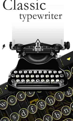 Classical Black Traditional Typewriter Theme 2