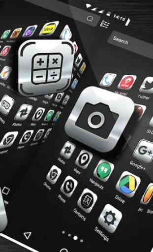 Crystal Silver Launcher Theme 4