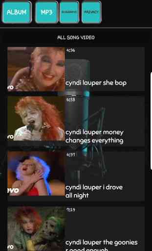Cyndi Lauper full album video 2