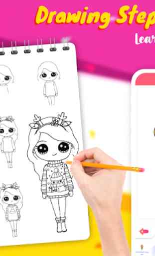 Drawely - Como Desenhar Cute G 2