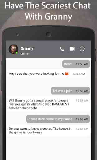 Horror Creepiest Granny's Fake Chat And Video Call 1