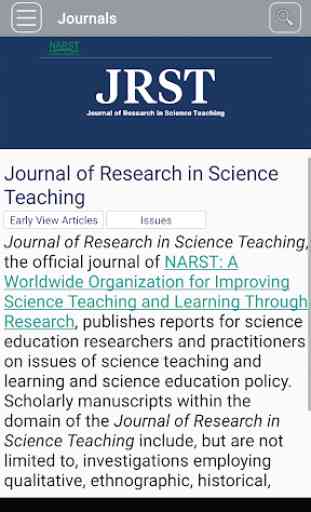 Journal of Research in Science Teaching 2