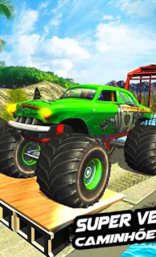 Mega Rampa Monster Truck Jogos de Corrida 1