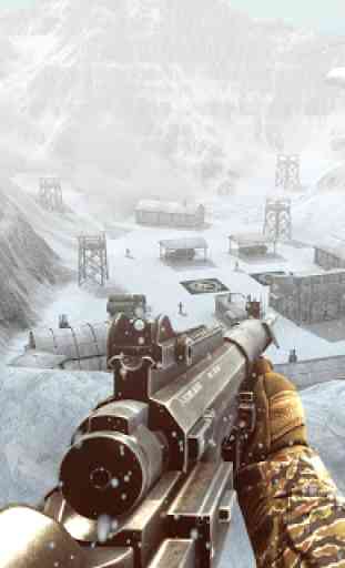 Neve Sniper Exército Guerra rodagem: FPS I Shooter 2